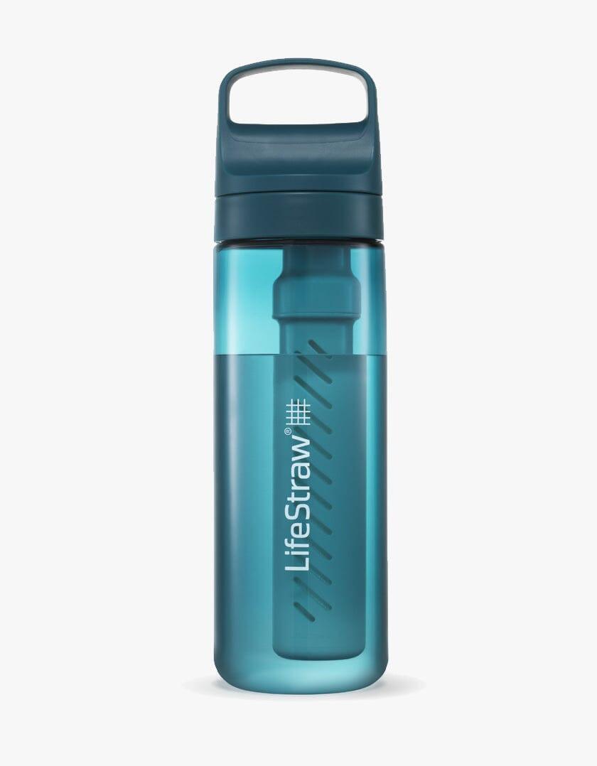 LifeStraw Go Series 22 oz water filter bottle in Laguna blue